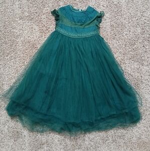 Elegant Green Lace Tulle Dress - Child/Toddler Size 3 - Trish Scully - Formal